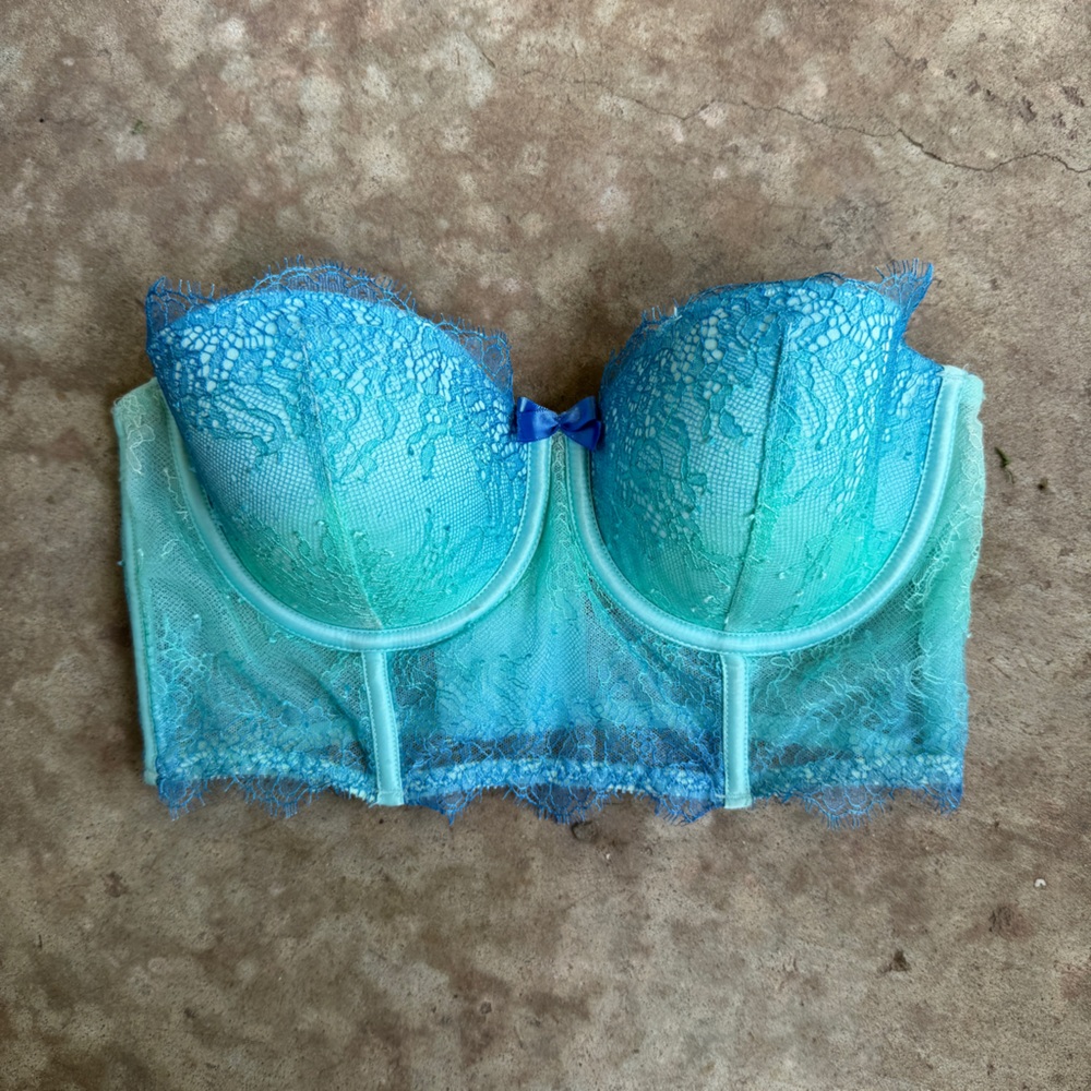Victoria’s Secret Longline Very Sexy Demi Bra Corset Top size 34B *NO STRAPS*